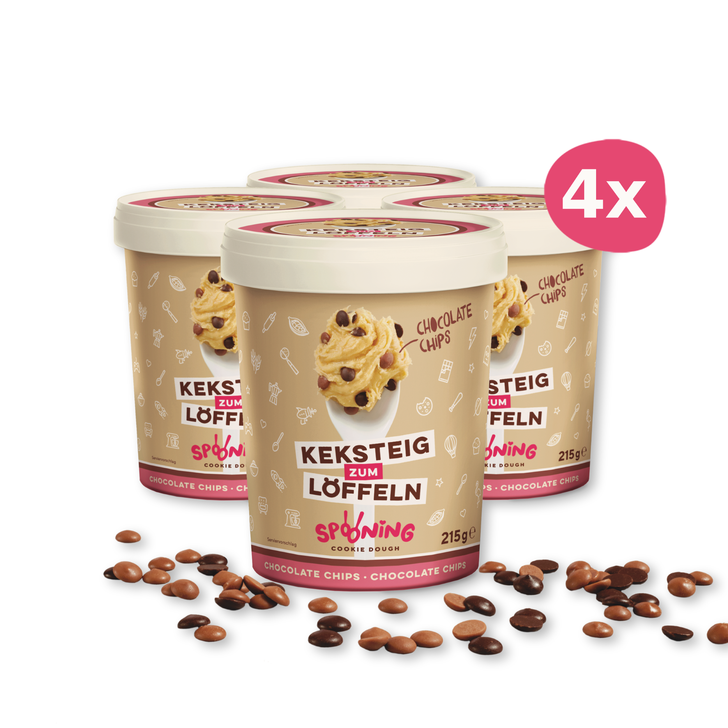 Spooning Chocolate Chips Bundle (4 Stück)